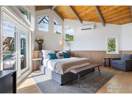 Bedroom, Interior, Wooden Beams, Wooden Ceilings, Wood Texture Flooring