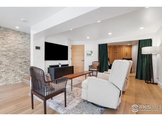 Home Office, Interior, Living room, Recessed Lighting, Wood Texture Flooring