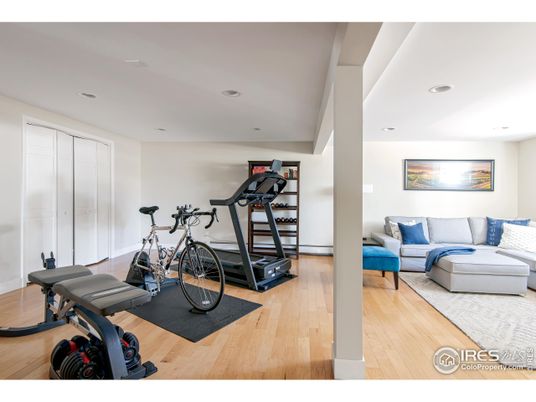 Fitness Equipment, Interior, Recessed Lighting, Wood Texture Flooring