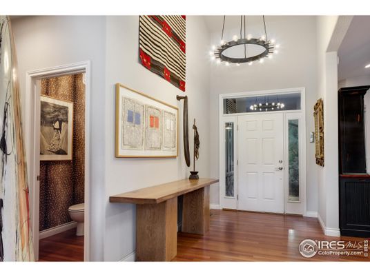 Bathroom, Interior, Pendant Lights, Recessed Lighting, Wood Texture Flooring