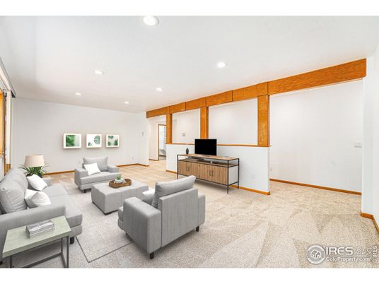 Interior, Living room, Recessed Lighting