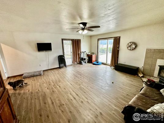Fireplace, Interior, Wood Texture Flooring