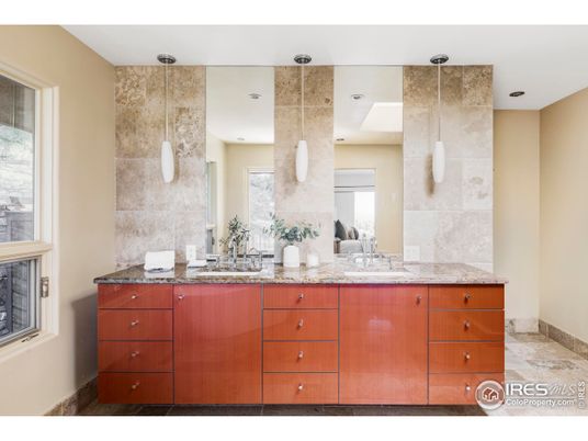 Bathroom, Dual Sink Vanities, Interior, Pendant Lights