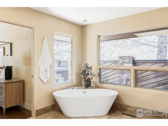 Bathroom, Free Standing Baths, Interior, Wood Texture Flooring