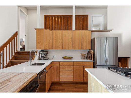 Interior, Kitchen, Wood Texture Flooring