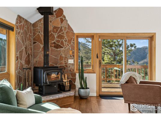 Fireplace, Interior, Stone Walls, Wood Texture Flooring