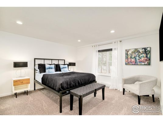 Bedroom, Interior, Recessed Lighting