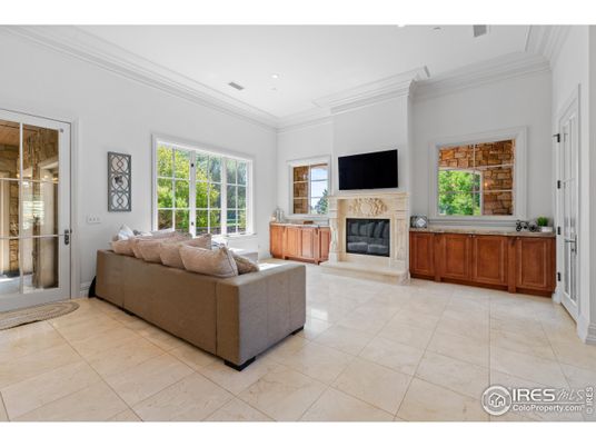 Fireplace, Interior, Living room, Recessed Lighting
