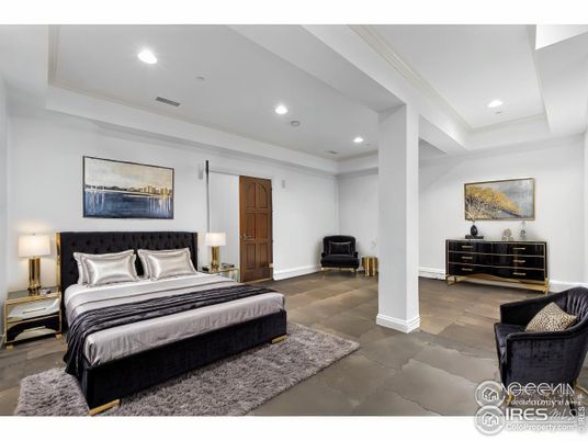 Bedroom, Interior, Recessed Lighting