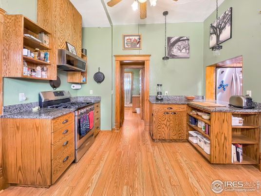 Interior, Kitchen, Wood Texture Flooring