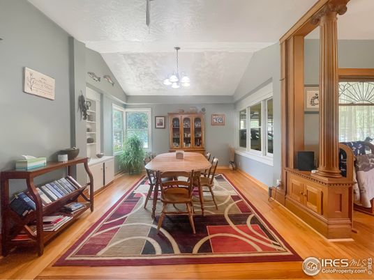 Dining room, Interior, Wood Texture Flooring