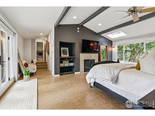 Bedroom, Fireplace, Interior, Recessed Lighting