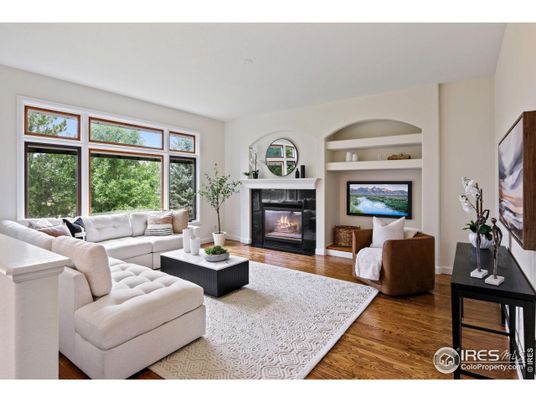 Fireplace, Interior, Living room, Wood Texture Flooring