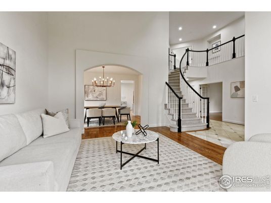 Chandelier, Dining room, Interior, Living room, Pendant Lights, Recessed Lighting, Wood Texture Flooring
