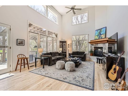 Fireplace, Interior, Living room, Piano, Wood Texture Flooring