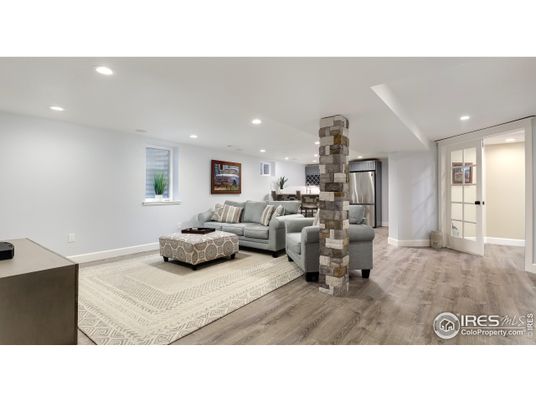 Interior, Kitchen, Living room, Recessed Lighting, Wood Texture Flooring