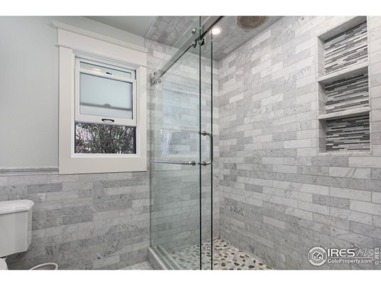 Bathroom, Glass Shower, Interior, Stone Walls