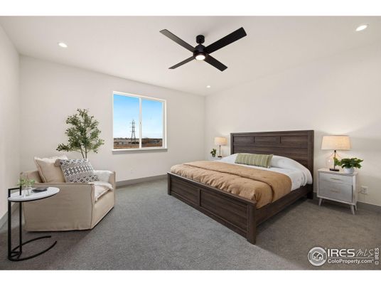 Bedroom, Interior, Recessed Lighting