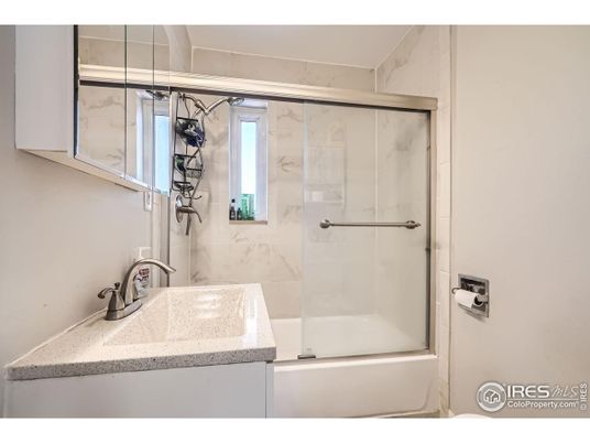 Bathroom, Glass Shower, Interior, Marble Walls