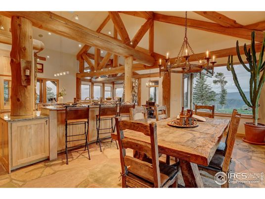 Chandelier, Dining room, Interior, Pendant Lights, Water, Wooden Beams