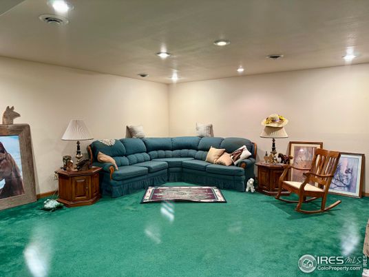 Interior, Living room, Recessed Lighting