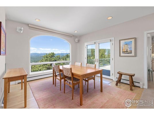Dining room, Interior, Recessed Lighting, Water, Wood Texture Flooring