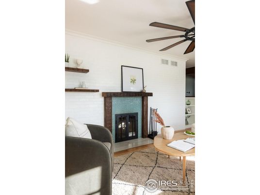 Fireplace, Interior, Wood Texture Flooring
