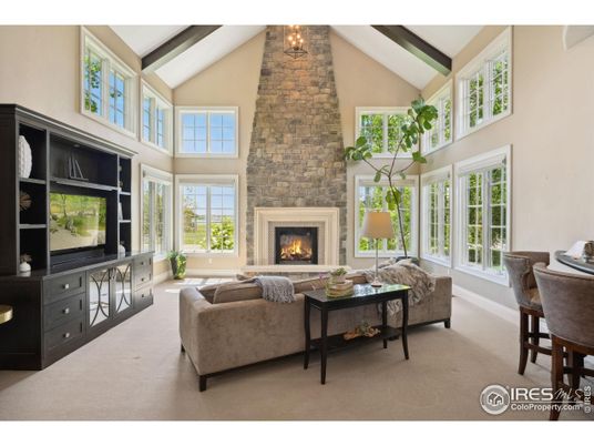 Fireplace, Interior, Living room, Stone Walls, Wooden Beams