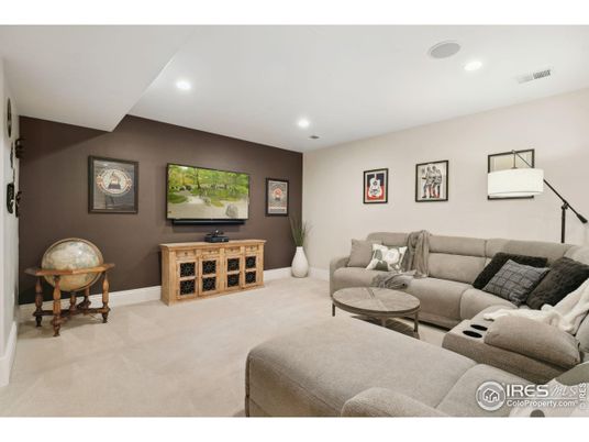 Interior, Living room, Recessed Lighting