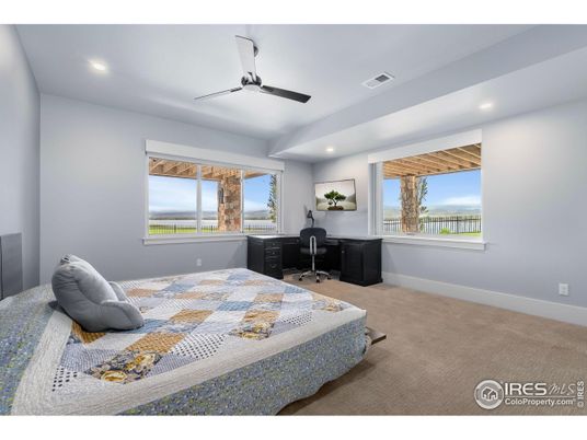 Bedroom, Home Office, Interior, Recessed Lighting