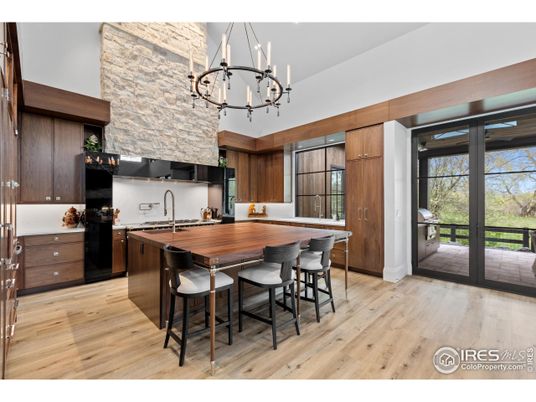 Chandelier, Interior, Kitchen, Pendant Lights, Wood Texture Flooring