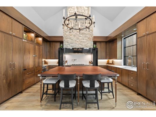 Chandelier, Dining room, Interior, Kitchen, Wood Texture Flooring