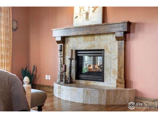 Fireplace, Interior, Wood Texture Flooring