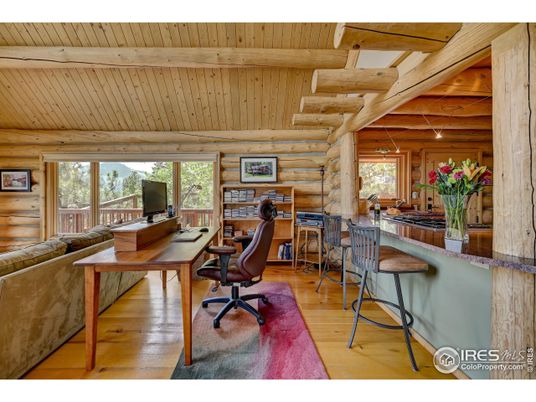 Home Office, Interior, Wooden Beams, Wooden Ceilings, Wood Texture Flooring, Wooden Walls
