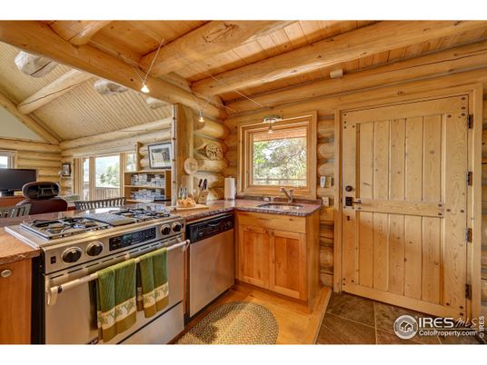 Interior, Kitchen, Stainless Steel Appliances, Wooden Beams, Wooden Ceilings, Wooden Walls