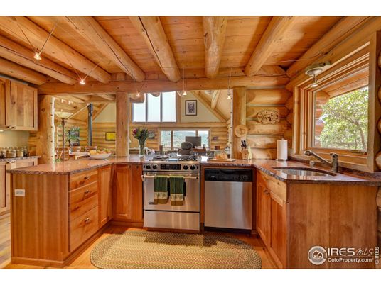 Interior, Kitchen, Stainless Steel Appliances, Wooden Beams, Wooden Ceilings, Wood Texture Flooring, Wooden Walls