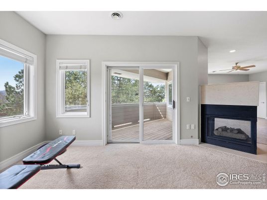 Fireplace, Fitness Equipment, Interior, Recessed Lighting