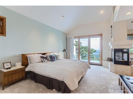 Bedroom, Fireplace, Interior, Recessed Lighting