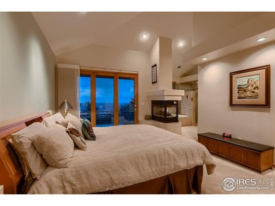 Bedroom, Fireplace, Interior, Recessed Lighting