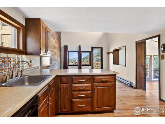 Interior, Kitchen, Wood Texture Flooring
