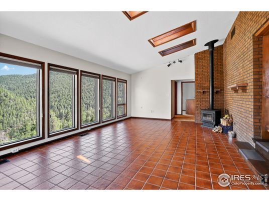 Empty room, Fireplace, Interior, Stone Walls