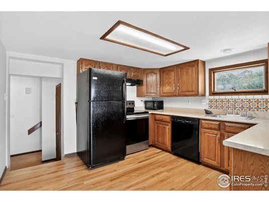Interior, Kitchen, Wood Texture Flooring