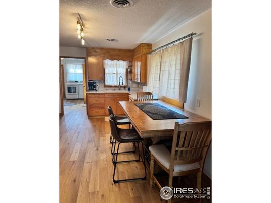 Dining room, Interior, Wood Texture Flooring