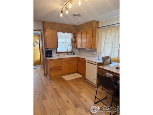 Interior, Kitchen, Wood Texture Flooring