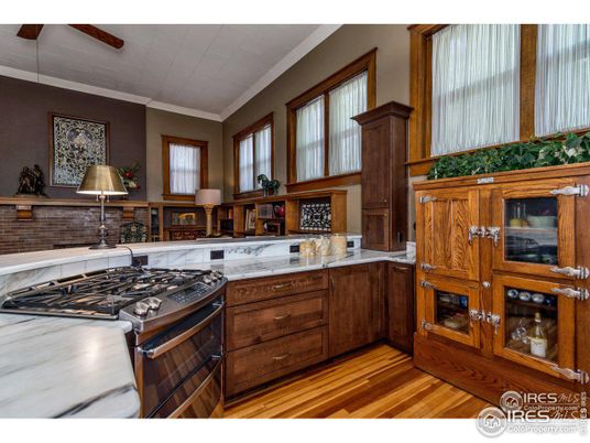 Interior, Kitchen, Wood Texture Flooring