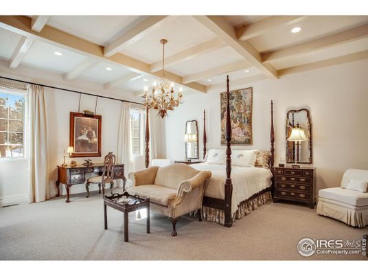 Bedroom, Chandelier, Interior, Recessed Lighting
