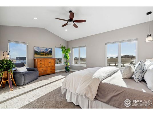 Bedroom, Interior, Pendant Lights, Recessed Lighting