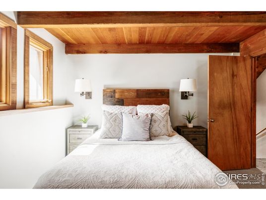 Bedroom, Interior, Wooden Beams, Wooden Ceilings