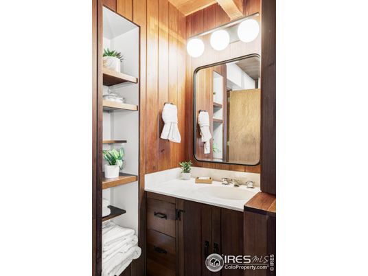 Bathroom, Interior, Wooden Walls