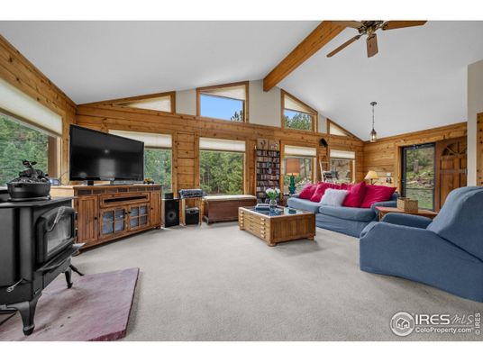 Interior, Living room, Wooden Beams, Wooden Walls